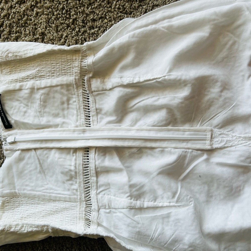 Abercrombie & Fitch White Lace Mini Dress - Picture 14 of 16